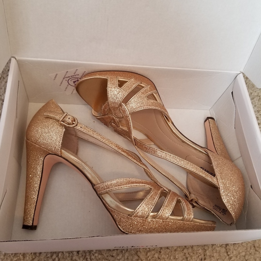 Gold Matallic Heel